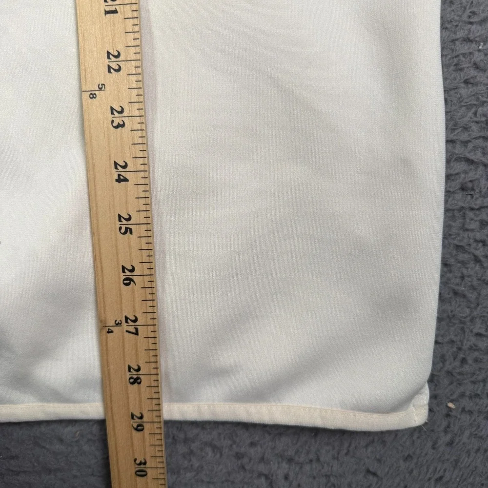 ASRV Tech Hoodie Mens Medium Cream Coolever Full Zip Pullover Stretch Gym